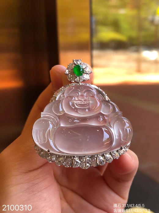 玻璃佛公吊坠【2100310】具体价格微信咨询 商品图3