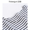 Threegun三枪 【新疆弹力棉】彩条一字领女士长袖上衣打底衫-23192A111 商品缩略图1