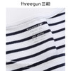 Threegun三枪 【新疆弹力棉】彩条一字领女士长袖上衣打底衫-23192A111 商品缩略图2