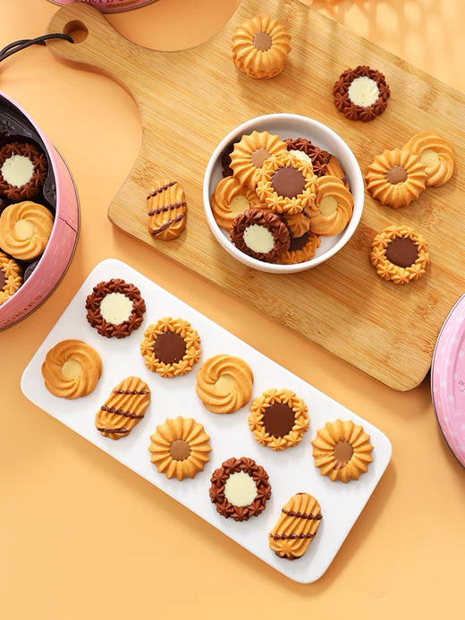 日本进口波路梦什锦巧克力黄油味曲奇饼干休闲零食送女友中秋礼盒 商品图2