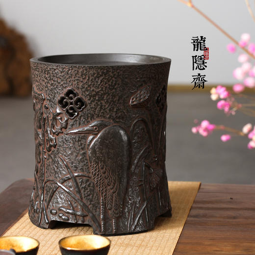 厂家直发龙隐斋老岩泥系列寒露电陶炉 1000w 6档调节 直径21cm*高25cm 商品图1