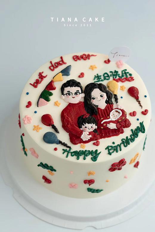 【手绘定制】一家四口 商品图0