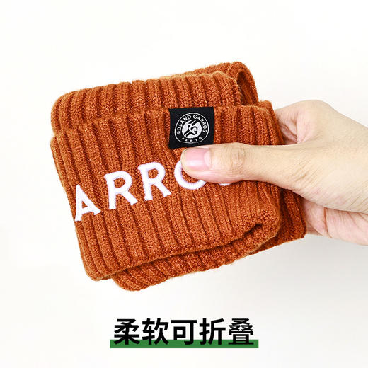 罗兰加洛斯法网线帽2022秋冬百搭针织帽子大头围保暖毛线帽男女 商品图3