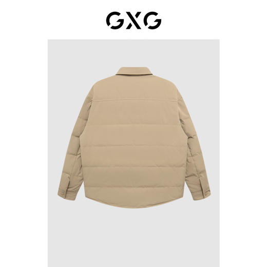 GXG男装  冬季热卖简约纯色舒适保暖翻领短款羽绒服男 商品图1