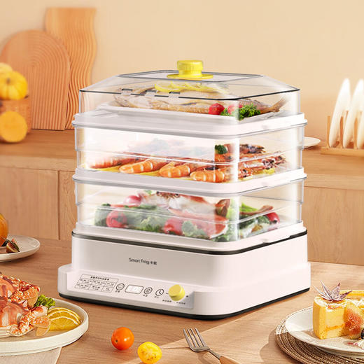 卡蛙   多用途锅电蒸锅  18L家用三层大容量 DZG-003 商品图4