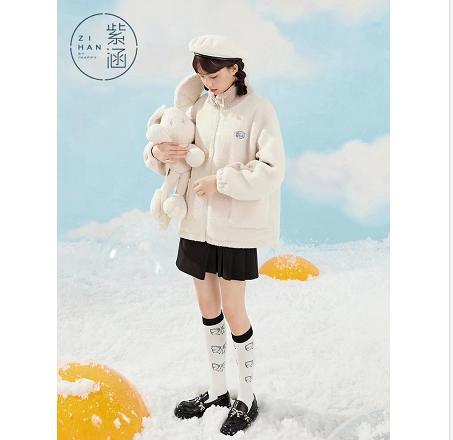 【和月】紫涵羊羔毛外套 商品图1