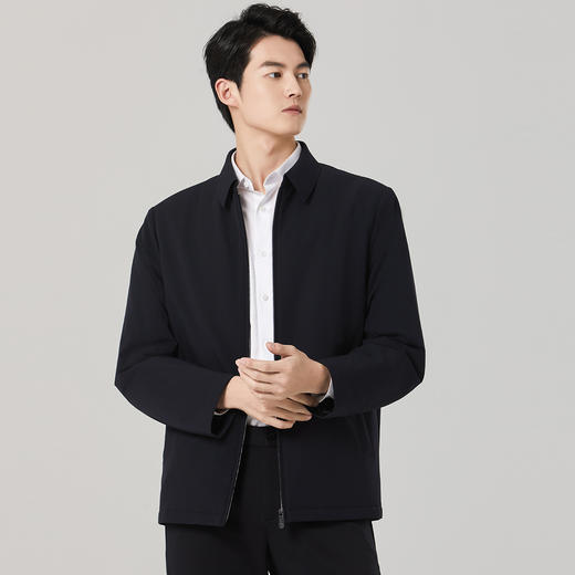 圣得西羽绒夹克男短款冬季商务休闲翻领干部款保暖羽绒服2162942051 商品图1