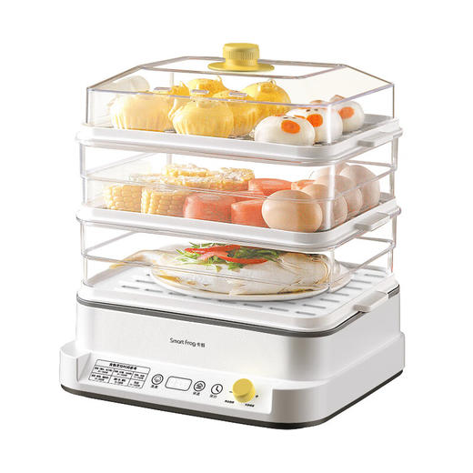 卡蛙   多用途锅电蒸锅  18L家用三层大容量 DZG-003 商品图1