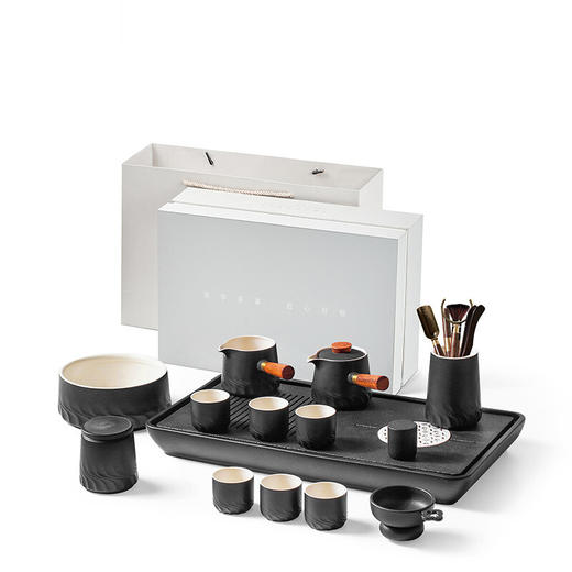 陶瓷茶具套装家用功夫茶壶干泡茶盘小套轻奢办公室日式泡茶 悦方茶盘VN3a 商品图8