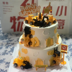 网红挖挖机双层（百分百进口动物奶油）