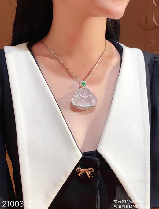 玻璃佛公吊坠【2100310】具体价格微信咨询 商品图4