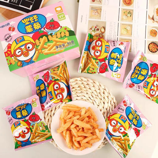 可拉奥啵乐乐原味 番茄味薯条80g儿童网红分享土豆条零食品 商品图1