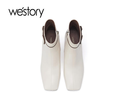 westory秋冬新款时尚百搭宴会短靴81921 商品图3