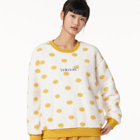 都市丽人生活家居女士米粒绒套装米粒绒厚家居服长袖睡衣LH22F7