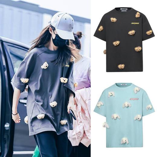 王心凌宋轶同款13demarzo 新品满身抖动发光立体Mini小熊T恤短袖.潮快闪[福利品] 商品图2