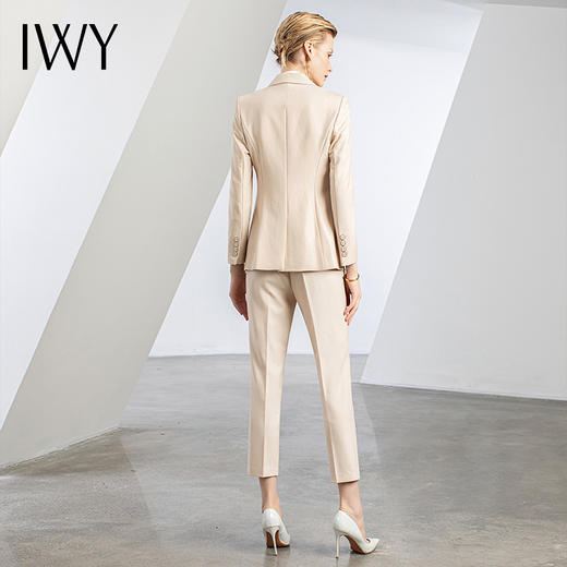 IWY/秋冬前厅接待套装工作服比亚迪销售工装修身显瘦职业装正装C11386+P11386 商品图3