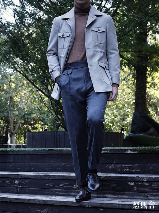 Merino Brothers 隐蔽呢澳洲美丽诺羊毛游猎夹克 商品图8