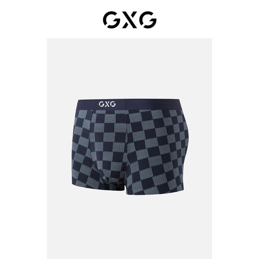 GXG内裤 【3条装】莫代尔冰丝内裤男棋盘格短裤夏季新品 商品图1