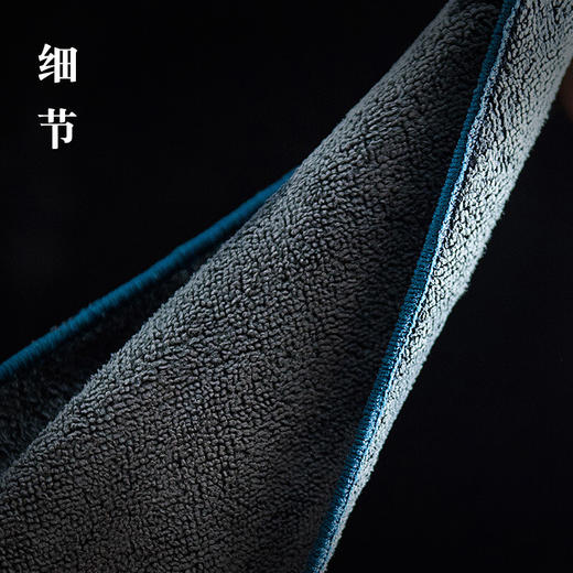 加厚吸水茶巾功夫茶具茶布方形桌巾简约茶盘配件茶道配件 棉麻·吸水洁方（红）Z3c 商品图5