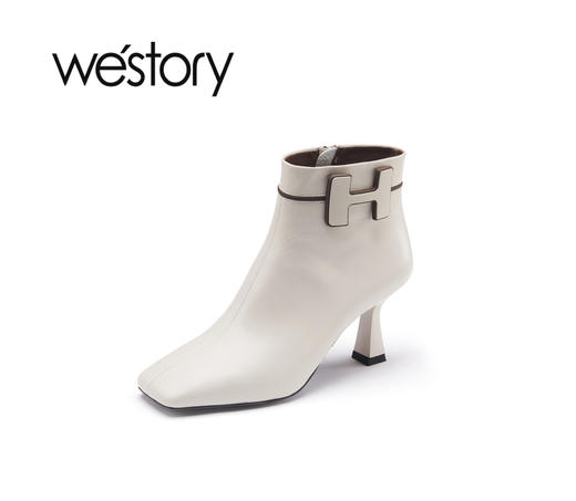 westory秋冬新款时尚百搭宴会短靴81921 商品图1