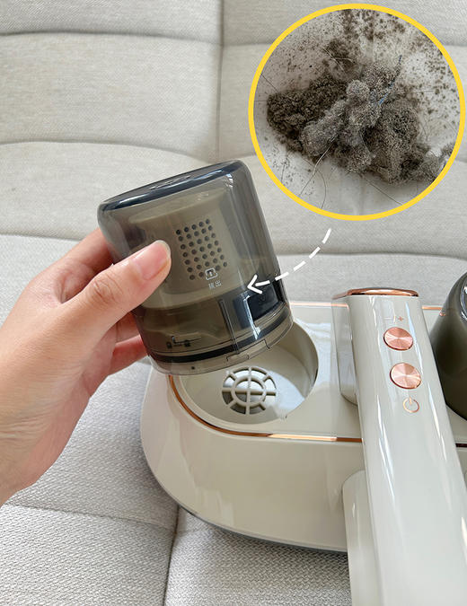 【净螨除螨99.9%】摩飞无线除螨仪  家用紫外线 杀菌床上强力除螨吸尘器  实用方便 商品图3