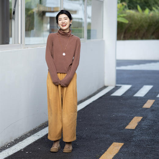 绽放911朵/斜纹全棉加厚抽绳休闲裤 商品图2