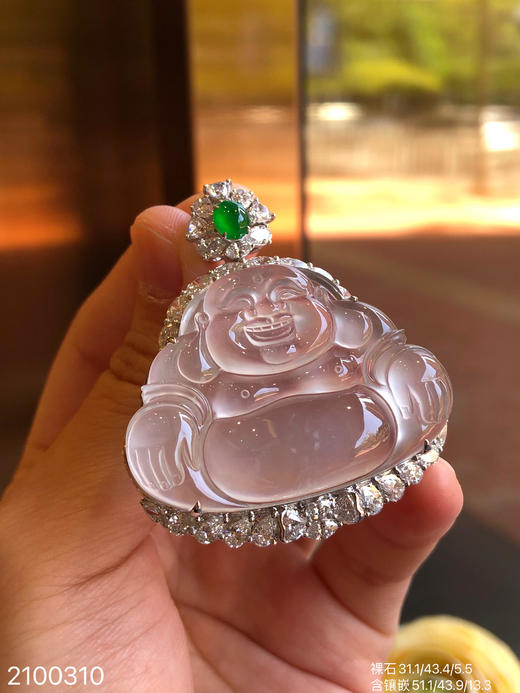 玻璃佛公吊坠【2100310】具体价格微信咨询 商品图6