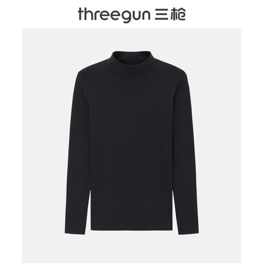 Threegun三枪 【舒肤棉】刷绒半高领女士长袖上衣打底衫-23540A011 商品图6