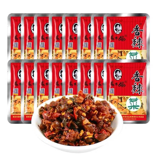 老干妈香辣菜60g*10袋陶华碧贵州风味特产辣椒拌饭下饭菜榨菜咸菜 商品图4