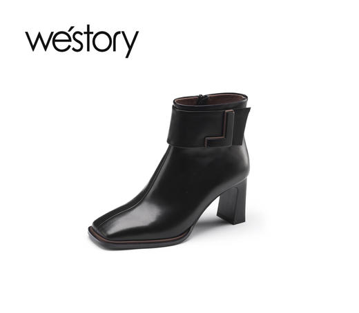westory2022年秋冬新款复古时尚百搭短靴81931 商品图4