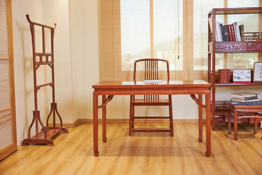 红桥红  家具严选  缅甸花梨（大果紫檀）【128 马蹄腿霸王枨 方餐桌】 商品图12