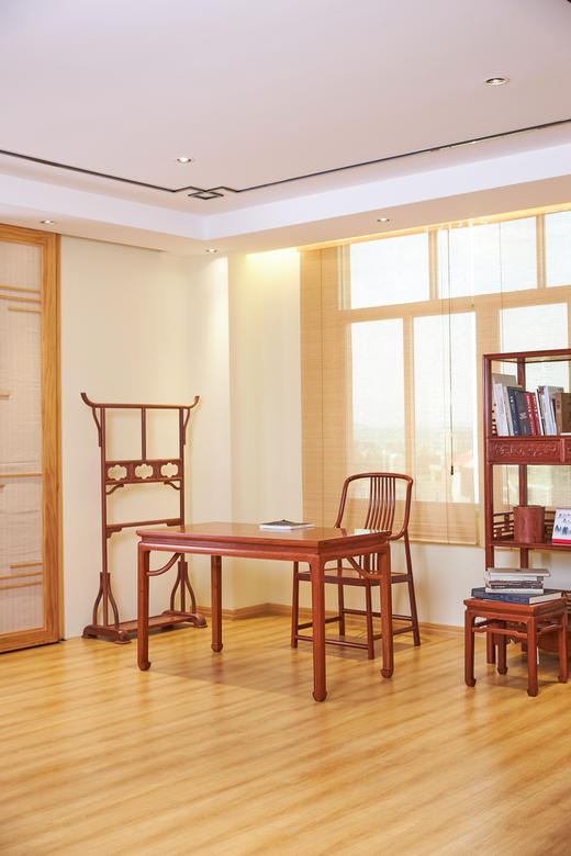 红桥红  家具严选  缅甸花梨（大果紫檀）【128 马蹄腿霸王枨 方餐桌】 商品图9