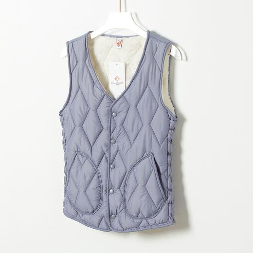 SX-8022新款加绒加厚舒适家居保暖冬季短款口袋修身贴袋马甲8022 商品图7