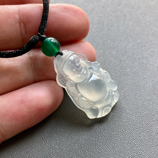 冰种翡翠精雕财神爷 商品图5