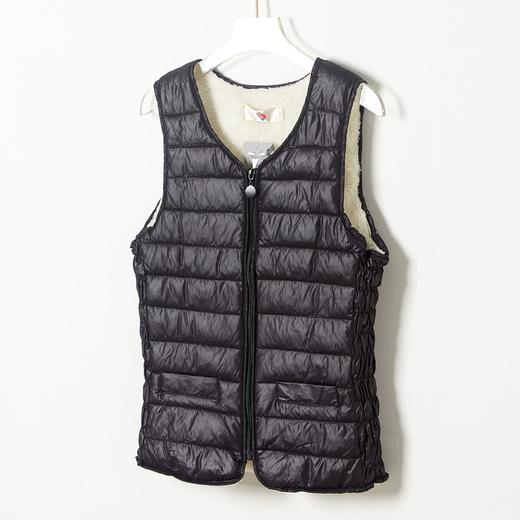 SX-2102新款女士保暖马甲加绒女款冬季马甲拉链长毛马甲2102款 商品图1