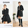 OLrain欧芮儿法式黑色小香风羽绒服女春2025新款中长款加厚外套 商品缩略图1