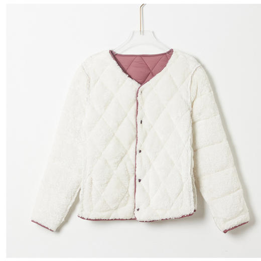 SX-8208保暖加绒加厚一体绒内胆袖子带毛拼袖长袖女款8208 商品图2