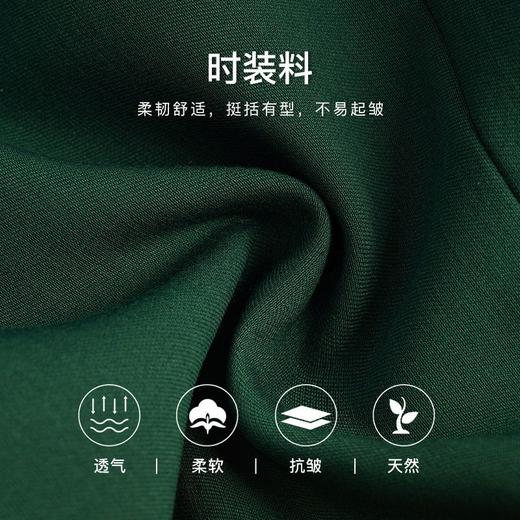 OLrain欧芮儿法式绿色西装外套女深秋2022新款宽松复古高级感上衣 商品图2