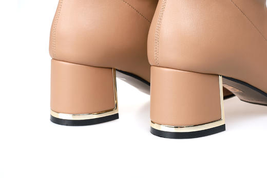 豪麟名鞋奥莱迪嘉女鞋长靴羊皮革Z26300N杏色  原价4960元 商品图2