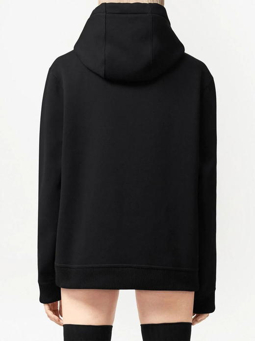 秋冬女款 虎纹绒格纹刺绣TB 连帽套头卫衣 Z-9808 商品图2