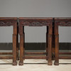 清 红木如意卷草纹方凳成堂（一堂四只） 商品缩略图1