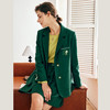 OLrain欧芮儿法式绿色西装外套女深秋2022新款宽松复古高级感上衣 商品缩略图1