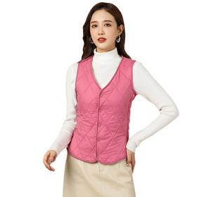 SX-8023新款女士秋冬短款加绒加厚中青年家居舒适保暖马甲内胆背心8023