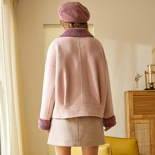 @2019冬季毛呢外套女短款粉色呢子外套女小个子 商品图1