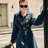 OLrain欧芮儿法式牛仔连衣裙女秋季2022年新款收腰复古港风裙子 商品缩略图3