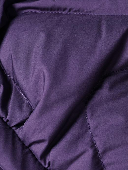 葡萄紫轻羽绒 90绒子含量 米思阳2025冬季新款气质淑女保暖短款羽绒服白鸭绒直筒外套女2946 商品图1