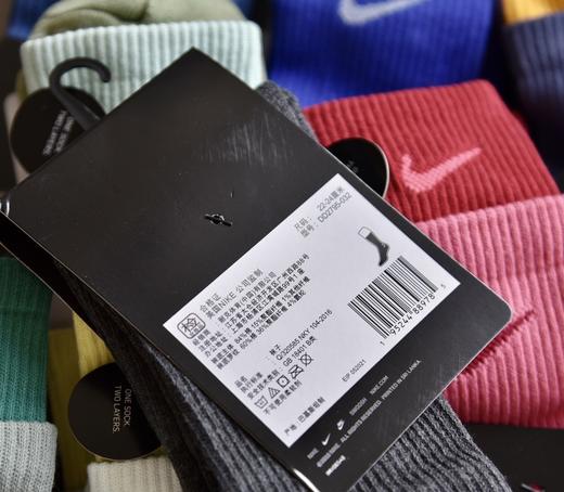 【商城单】18色-NIKE双层假两件棉袜，毛巾底纯棉情侣款，高质量有实拍。 商品图2