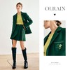 OLrain欧芮儿法式绿色西装外套女深秋2022新款宽松复古高级感上衣 商品缩略图0