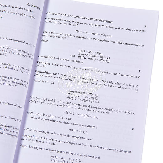 【中商原版】正交和辛克利福德代数 Orthogonal and Symplectic Clifford Algebras 英文原版 A Crumeyrolle 商品图3