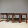 清 红木如意卷草纹方凳成堂（一堂四只） 商品缩略图4